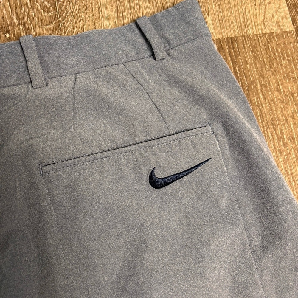 Nike Men's 35 Blue Heather Casual Athleisure DriFit 10" Shorts Stretch - Picture 4 of 10
